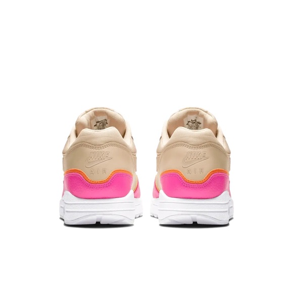 The Nike Air Max 1 Liner Tan 881101-202 Tan/Pink-orange W’s sz 8. Worn. No box. - Picture 3 of 7